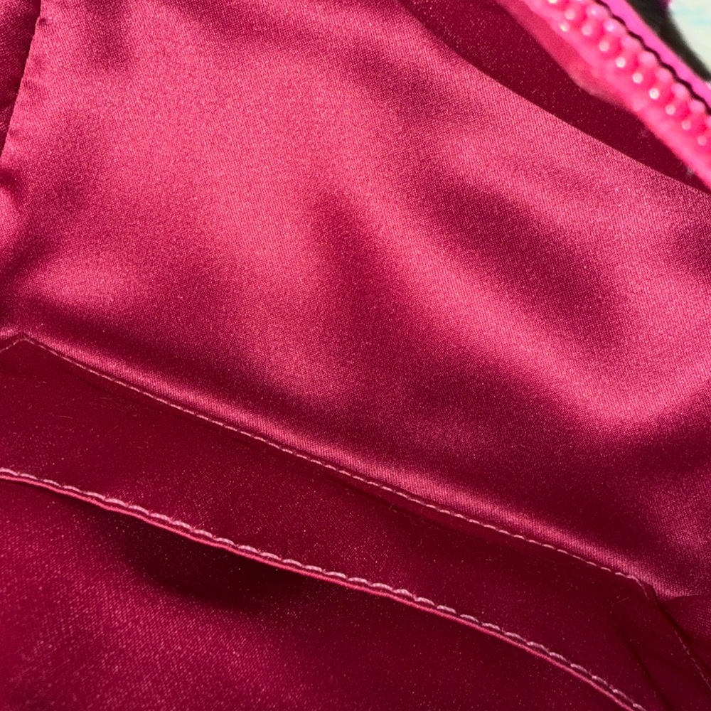 Y2K Coach Heritage Tattersall Multicolor Plaid Cream Magenta Shoulder Bag Iconic - Picture 14 of 16